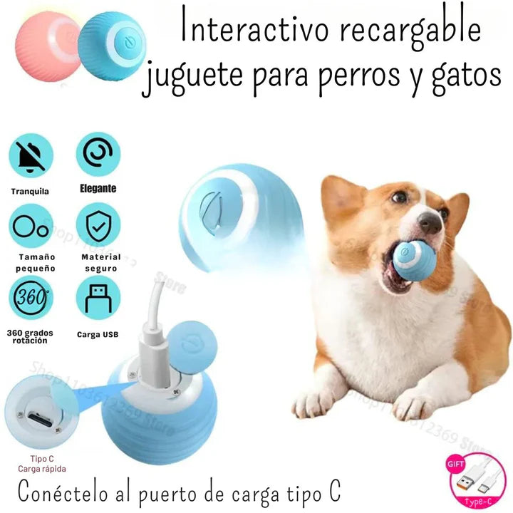 🎾 PetJoy™ Pelota interactiva para gatos y perros