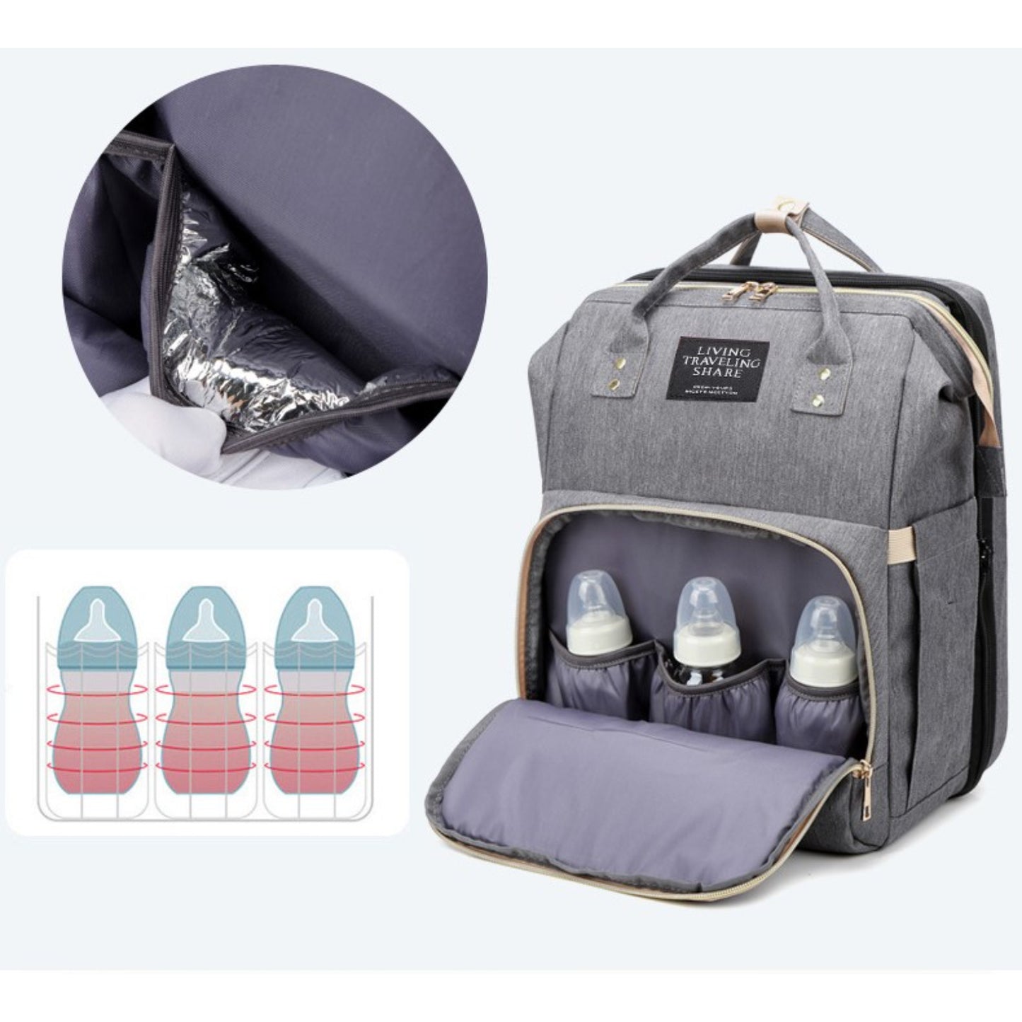 ✨ DreamPack 3 en 1: La Pañalera para Padres Modernos + envío gratis ✨