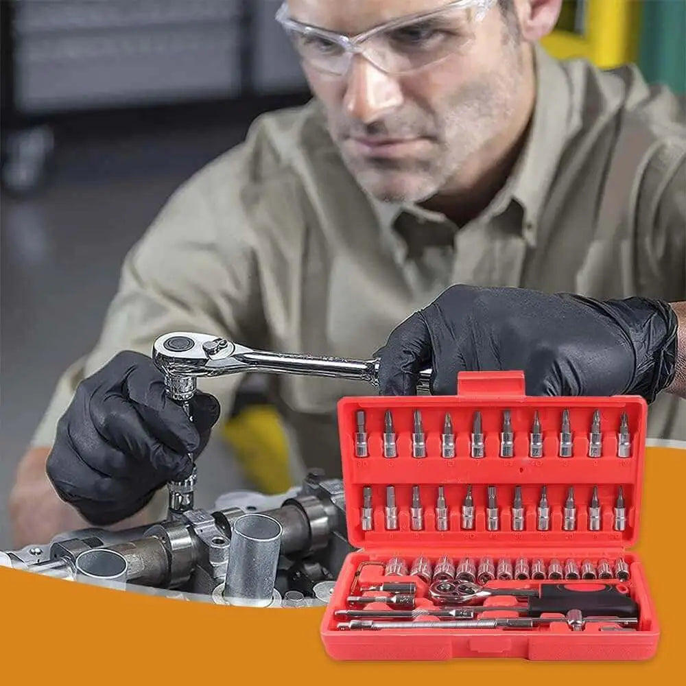 🔩 RachetForce™ | Kit Profesional de Herramientas 46 Piezas