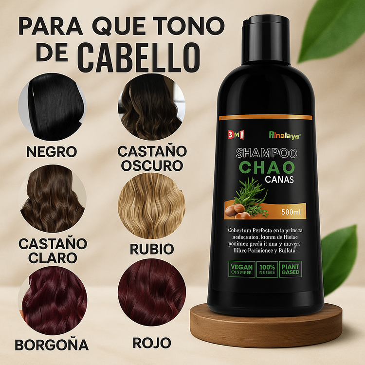 🌟 Original Chao Canas™ – Combo Shampoo + Tratamiento Natural