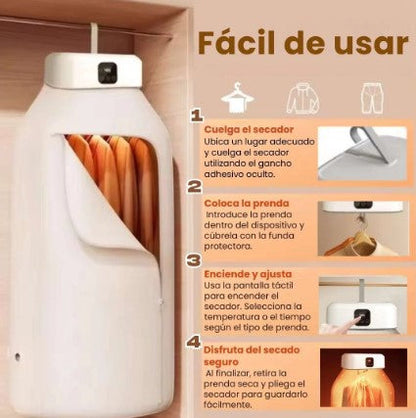 🌀 DryEase 600™ – Tu ropa seca, limpia y lista donde sea