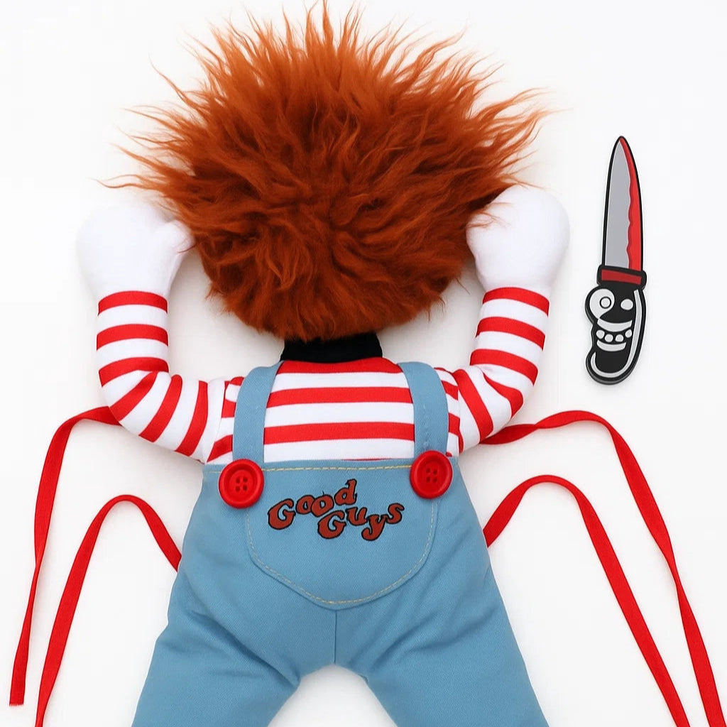 🎃 Chucky Costume™ – El disfraz oficial de Halloween para tu mascota