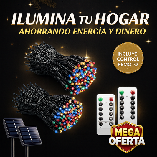 🎄✨ SolarGlow™ – Ilumina tu Navidad sin cables ni consumo eléctrico